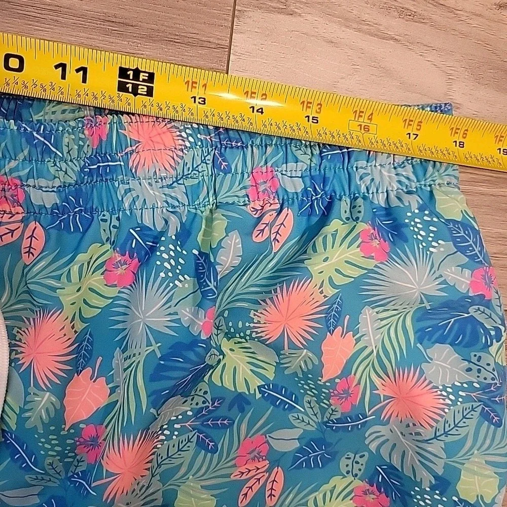 Chubbies Swim Trunks Mens XXL Wild Tropics‎ AOP Hawaiian Drawstring